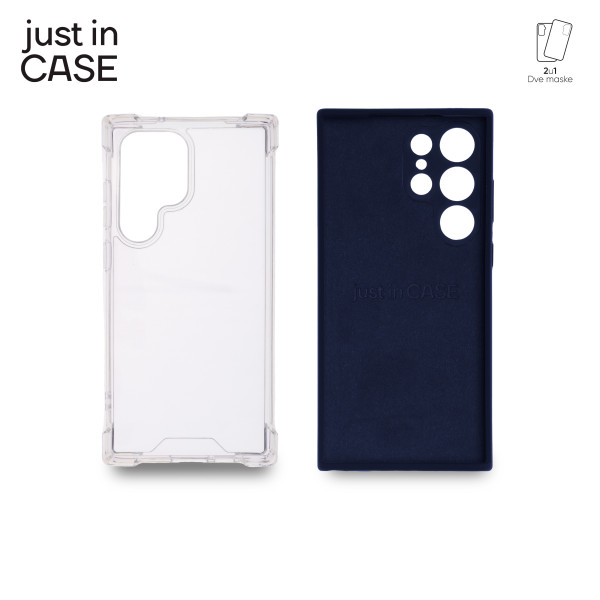 2u1 Extra case MIX paket PLAVI za Samsung S23 Ultra slika 4