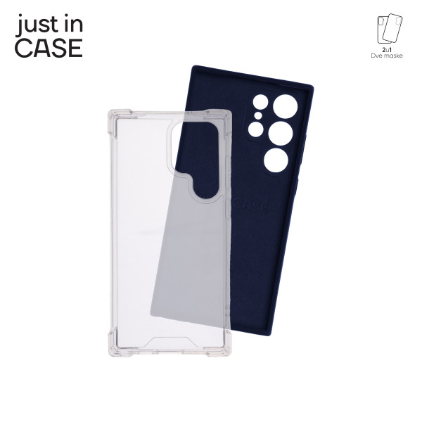 2u1 Extra case MIX paket PLAVI za Samsung S23 Ultra slika 3