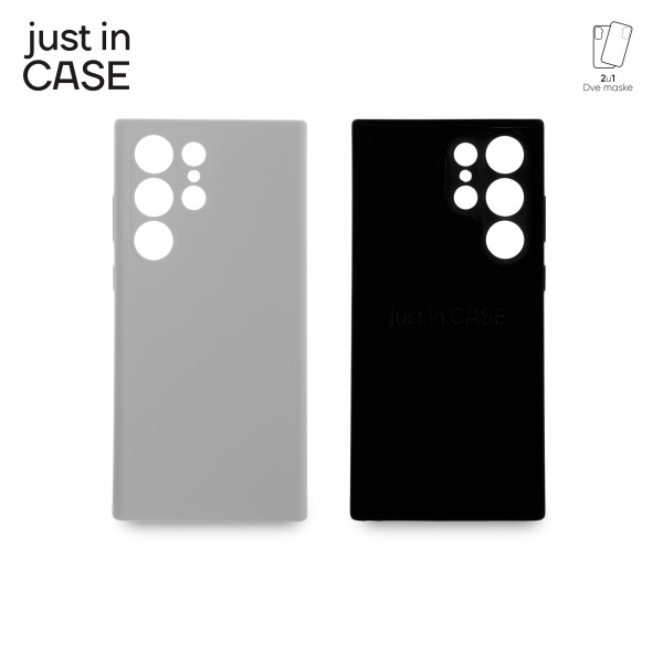 2u1 Extra case MIX PLUS paket CRNI za Samsung S23 Ultra slika 3