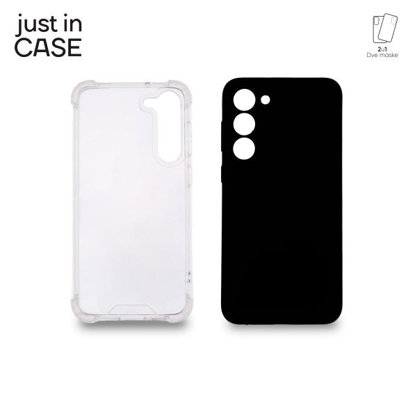 2u1 Extra case MIX paket CRNI za Samsung S23 Plus slika 1