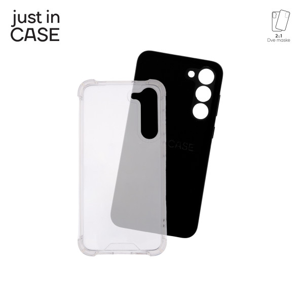 2u1 Extra case MIX paket CRNI za Samsung S23 Plus slika 4