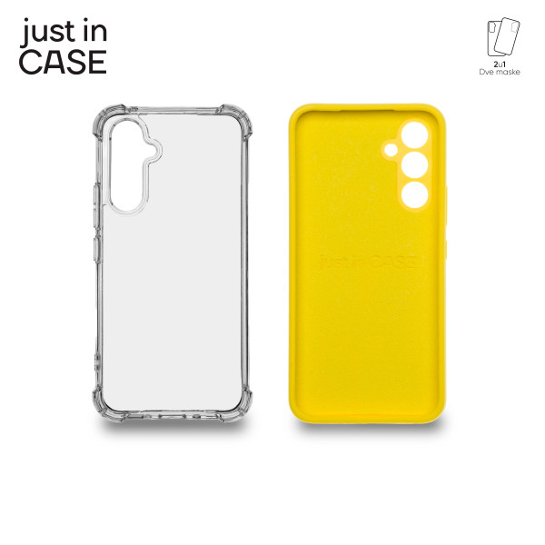 2u1 Extra case MIX paket maski za telefon Samsung A54 5G ŽUTI slika 3