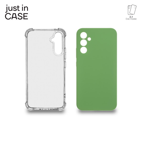 2u1 Extra case MIX paket maski za telefon Samsung A34 5G SVETLO ZELENI slika 1