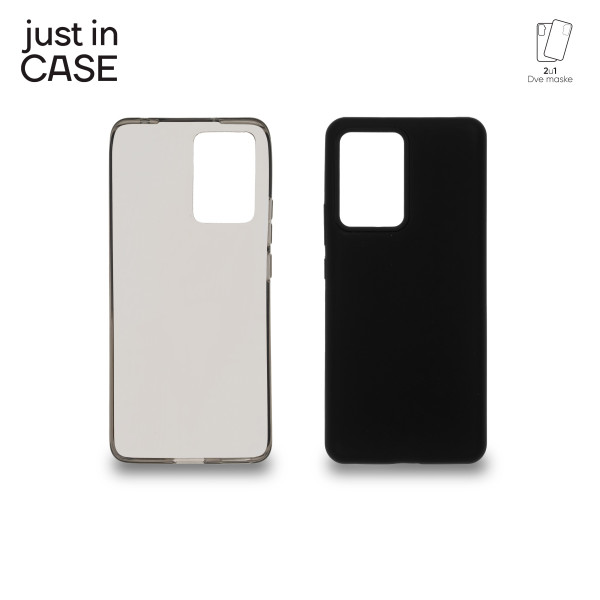 2u1 Extra case MIX paket maski za telefon CRNI za Xiaomi 13 Lite slika 1