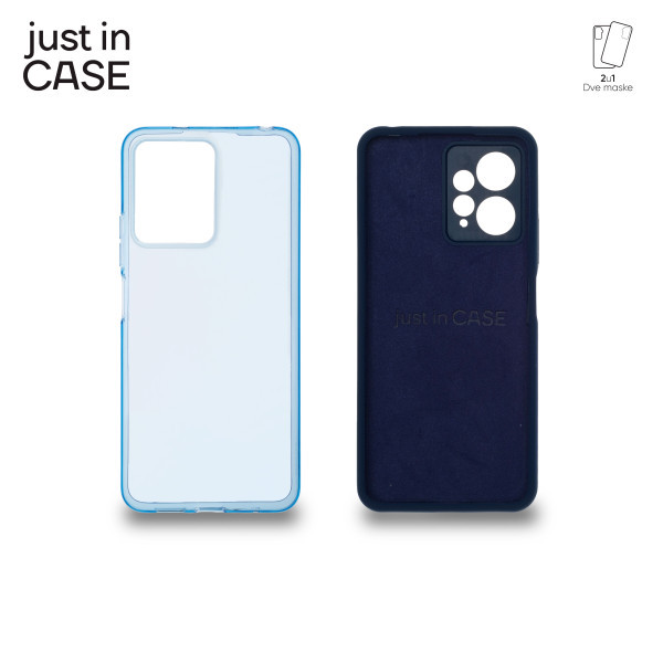 2u1 Extra case MIX paket maski za telefon PLAVI za Xiaomi Redmi Note 12 slika 3