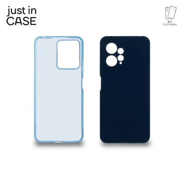 2u1 Extra case MIX paket maski za telefon PLAVI za Xiaomi Redmi Note 12 slika 1