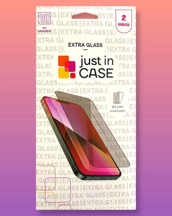 2u1 extra glass privacy zaštitna stakla za Xiaomi Redmi Note 12 Pro slika 1