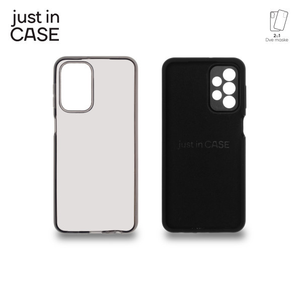 2u1 Extra case MIX paket maski za telefon CRNI za Samsung Galaxy A23 slika 4