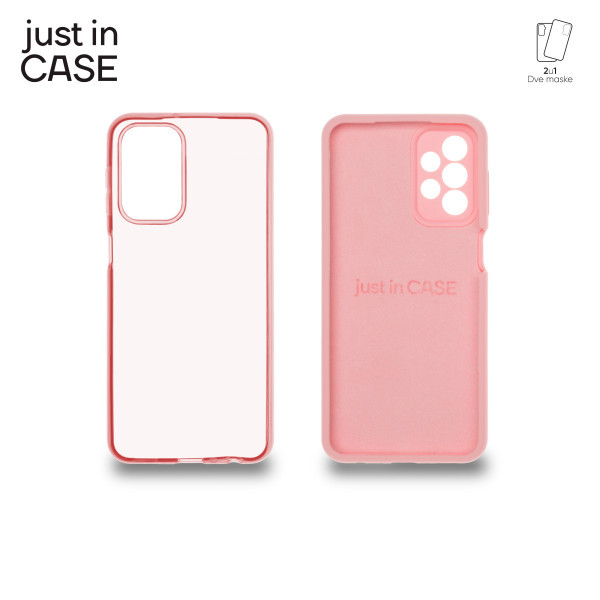 2u1 Extra case MIX paket maski za telefon PINK za Samsung Galaxy A23 slika 3