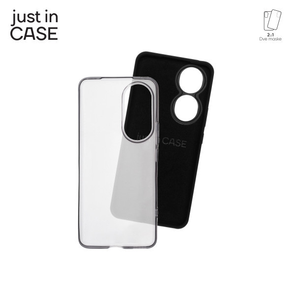 2u1 Extra case MIX paket CRNI za Honor 90 slika 3