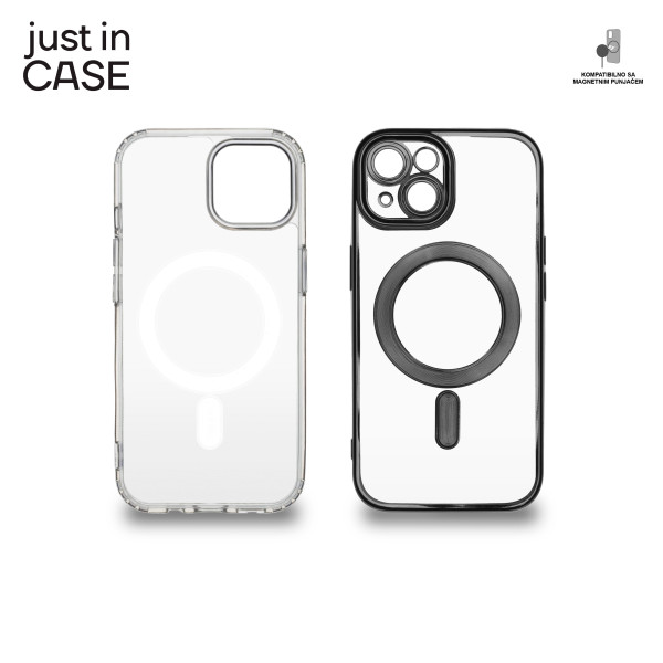 2u1 Extra case MAG MIX paket CRNI za iPhone 15 Plus slika 1