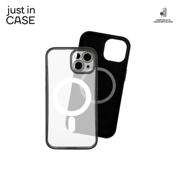 2u1 Extra case MAG MIX PLUS paket CRNI za iPhone 15 Plus slika 3