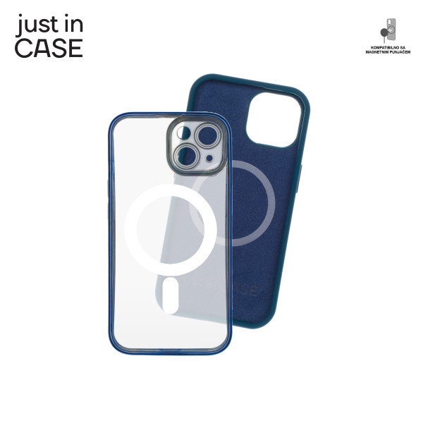 2u1 Extra case MAG MIX PLUS paket PLAVI za iPhone 15 Plus slika 3