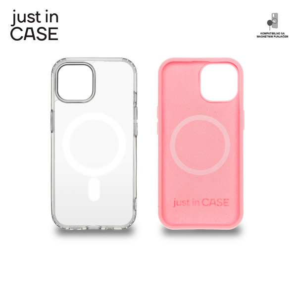 2u1 Extra case MAG MIX PLUS paket PINK za iPhone 15 Plus slika 4