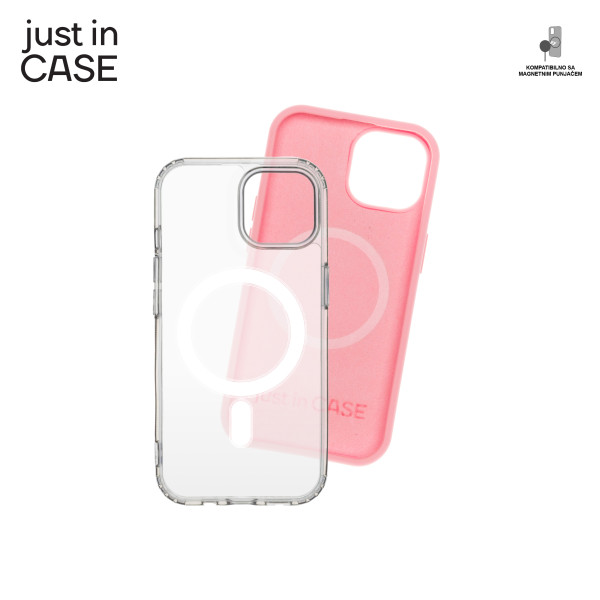 2u1 Extra case MAG MIX PLUS paket PINK za iPhone 15 Plus slika 3