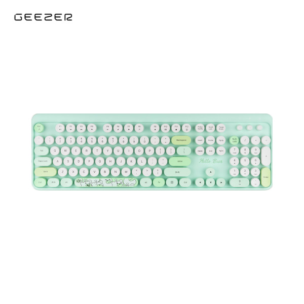 GEEZER WL HELLO BEAR set tastatura i miš u ZELENOJ boji slika 5