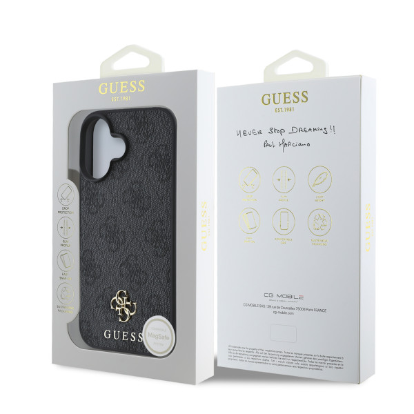 GUESS MAGSAFE maska za iPhone 16 CLASSIC BLACK slika 3