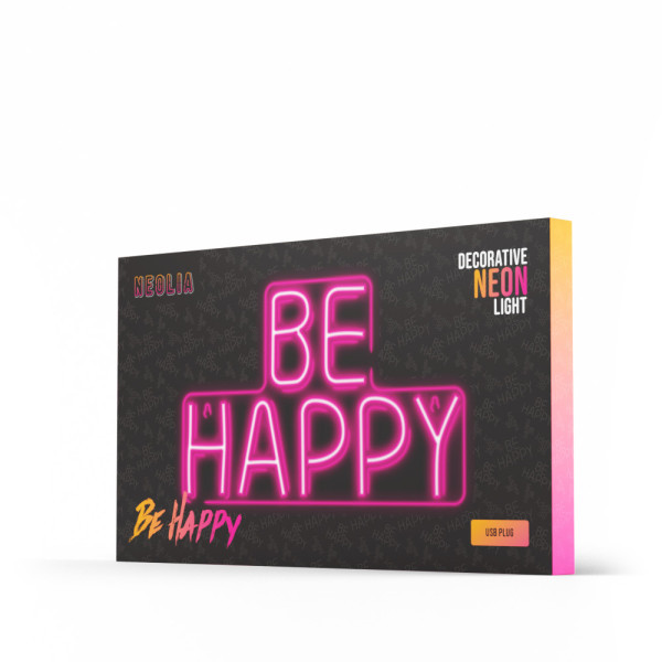 Dekorativna neon LED rasveta BE HAPPY slika 3