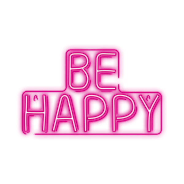 Dekorativna neon LED rasveta BE HAPPY slika 1