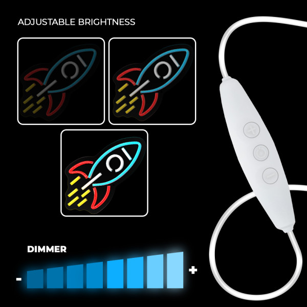 Dekorativna neon LED rasveta ROCKET slika 4
