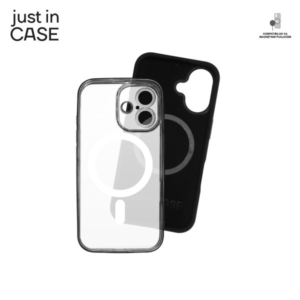 2u1 Extra case MAG MIX PLUS paket CRNI za iPhone 16 slika 3