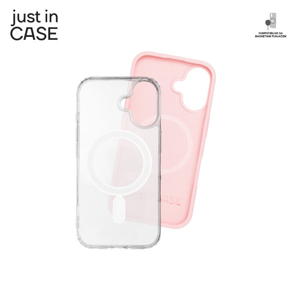 2u1 Extra case MAG MIX PLUS paket PINK za iPhone 16 slika 3