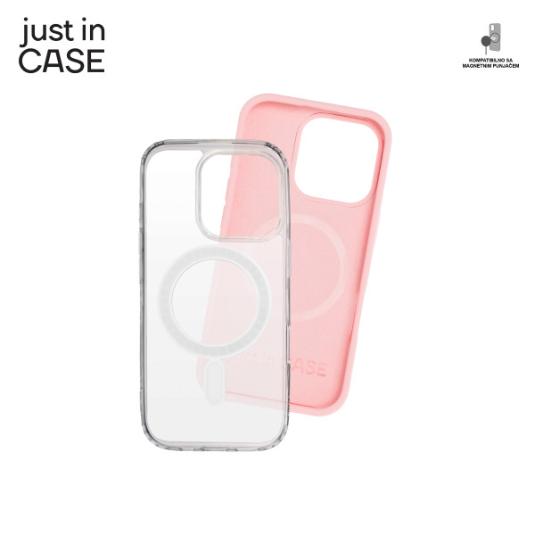 2u1 Extra case MAG MIX PLUS paket PINK za iPhone 16 Pro slika 3