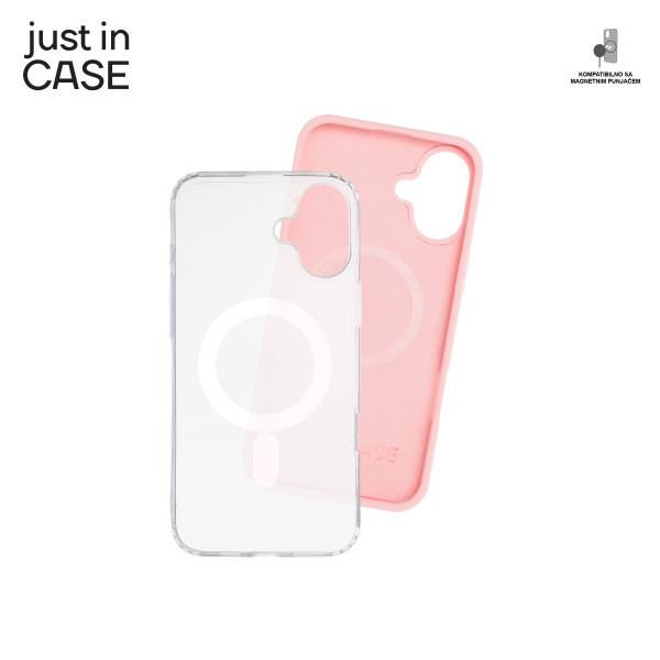 2u1 Extra case MAG MIX PLUS paket PINK za iPhone 16 Plus slika 3