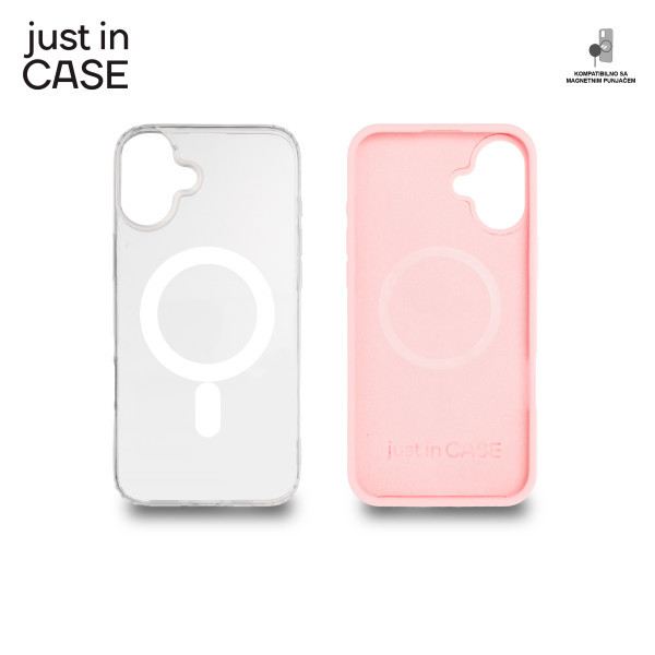 2u1 Extra case MAG MIX PLUS paket PINK za iPhone 16 Plus slika 4