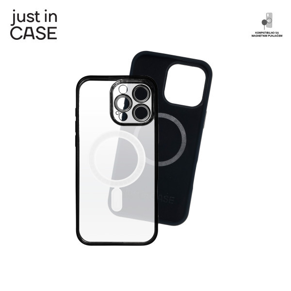 2u1 Extra case MAG MIX PLUS paket CRNI za iPhone 16 Pro Max slika 4