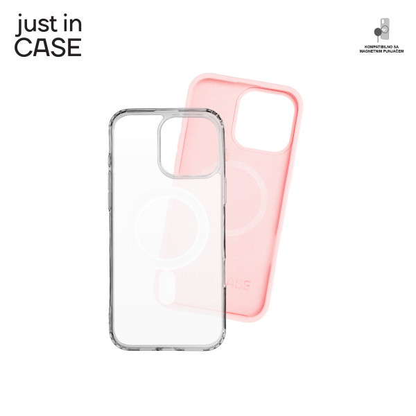 2u1 Extra case MAG MIX PLUS paket PINK za iPhone 16 Pro Max slika 4