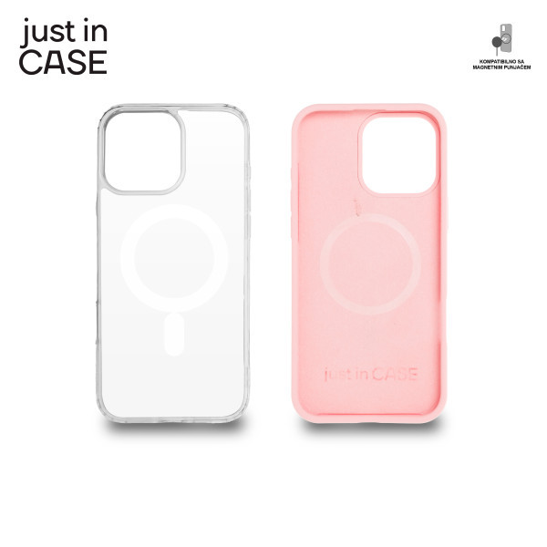 2u1 Extra case MAG MIX PLUS paket PINK za iPhone 16 Pro Max slika 3