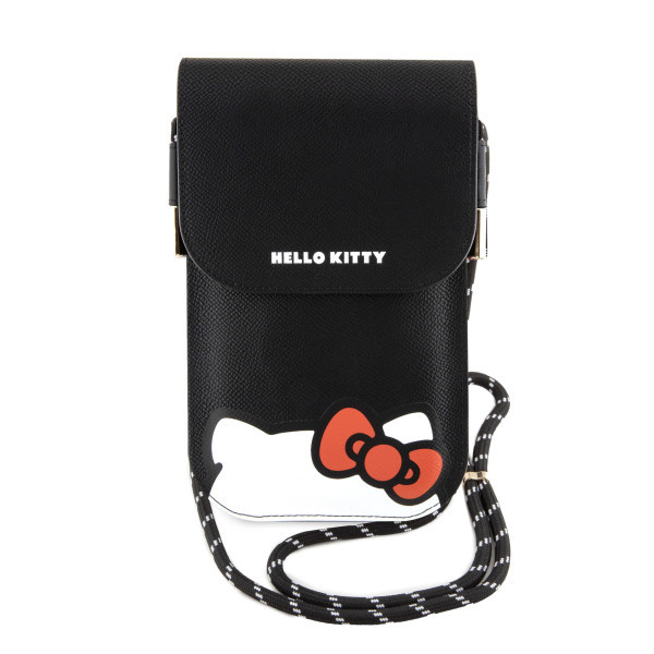 HELLO KITTY Univerzalna torbica za telefon HIDDEN KITTY LOGO BLACK slika 1