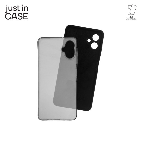 2u1 Extra case MIX paket maski za telefon Samsung Galaxy A06 CRNI slika 3