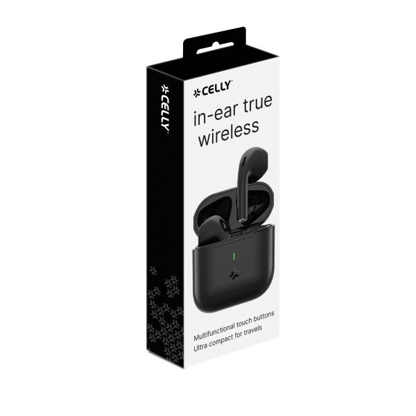 CELLY True Wireless COMPACT bluetooth slušalice u CRNOJ boji slika 3