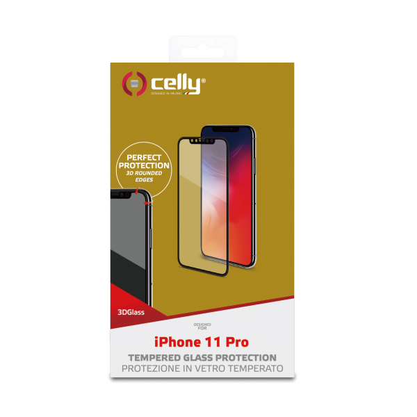 CELLY Zaštitno staklo 3D za iPhone 11 Pro slika 4