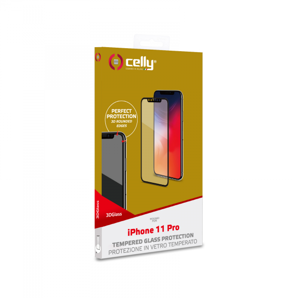 CELLY Zaštitno staklo 3D za iPhone 11 Pro slika 3