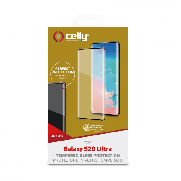 CELLY Zaštitno staklo 3D za Samsung S20 ULTRA slika 4