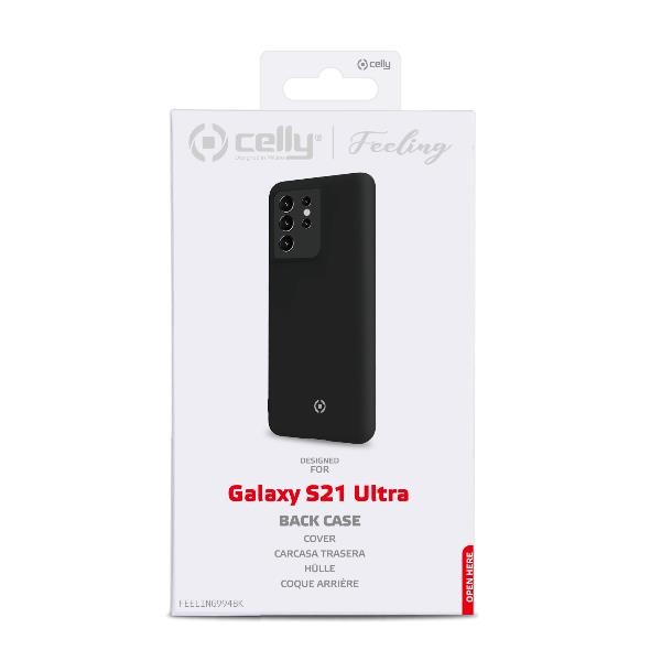 CELLY Futrola FEELING za Samsung S21 ULTRA u CRNOJ boji slika 4