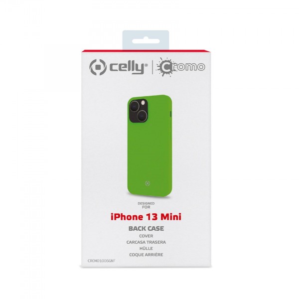 CELLY Futrola CROMO za iPhone 13 MINI u FLUORESCENTNO ZELENOJ boji slika 4