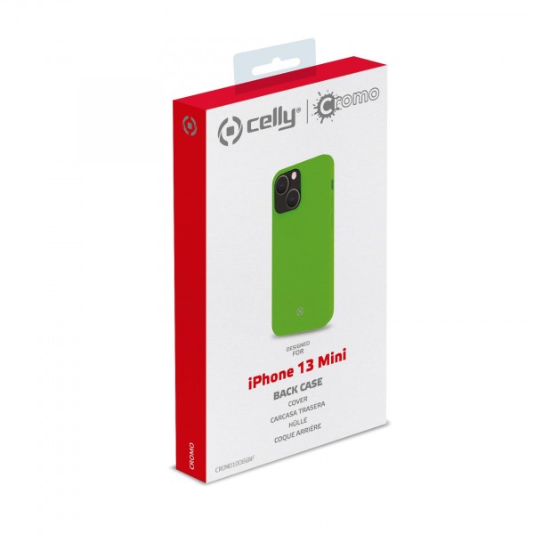 CELLY Futrola CROMO za iPhone 13 MINI u FLUORESCENTNO ZELENOJ boji slika 5