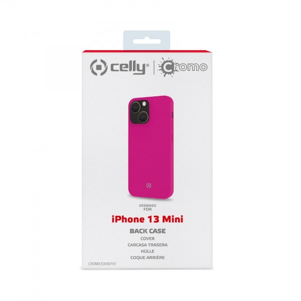 CELLY Futrola CROMO za iPhone 13 MINI u FLUORESCENTNO PINK boji slika 4