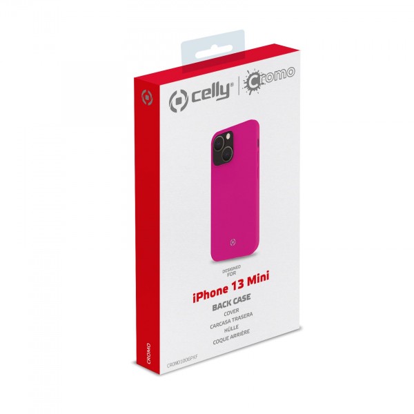 CELLY Futrola CROMO za iPhone 13 MINI u FLUORESCENTNO PINK boji slika 5