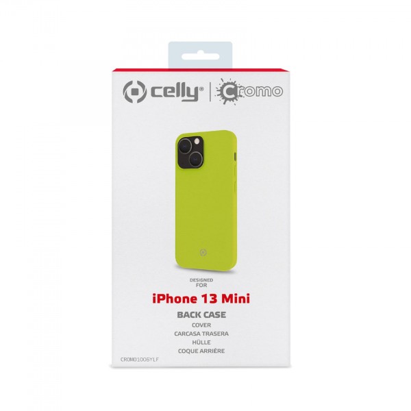 CELLY Futrola CROMO za iPhone 13 MINI u FLUORESCENTNO ŽUTOJ boji slika 4