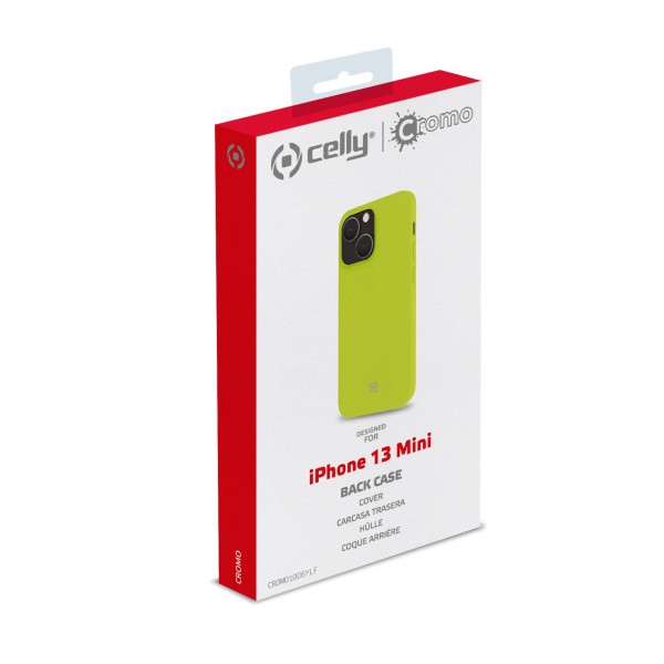 CELLY Futrola CROMO za iPhone 13 MINI u FLUORESCENTNO ŽUTOJ boji slika 5