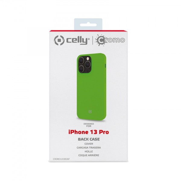 CELLY Futrola CROMO za iPhone 13 PRO u FLUORESCENTNO ZELENOJ boji slika 4