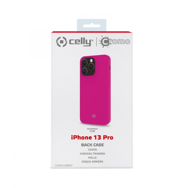 CELLY Futrola CROMO za iPhone 13 PRO u FLUORESCENTNO PINK boji slika 4