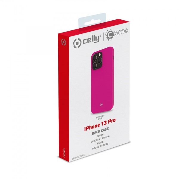 CELLY Futrola CROMO za iPhone 13 PRO u FLUORESCENTNO PINK boji slika 5