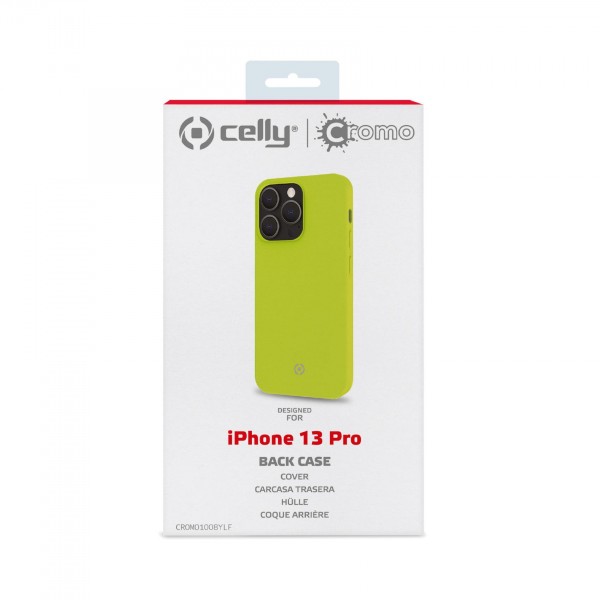 CELLY Futrola CROMO za iPhone 13 PRO u FLUORESCENTNO ŽUTOJ boji slika 4