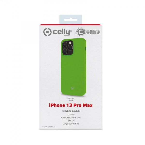 CELLY Futrola CROMO za iPhone 13 PRO MAX u FLUORESCENTNO ZELENOJ boji slika 4